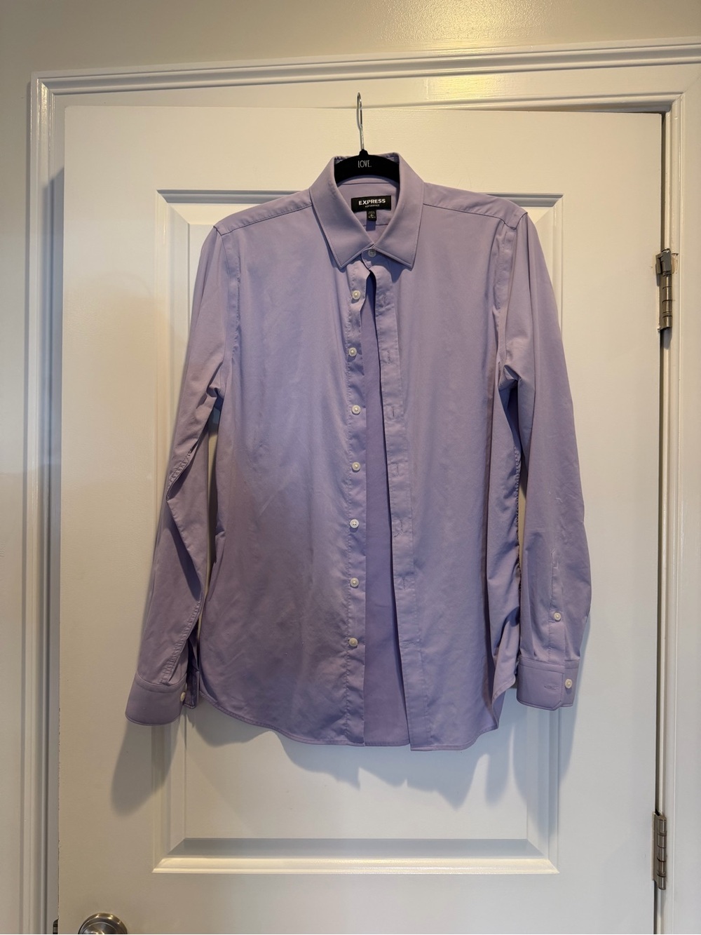 Express Slim Solid Wrinkle-Resistant Everyday Performance Dress Shirt